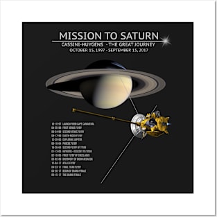 Cassini Huygens Space Tour Shirt Grand Finale Posters and Art